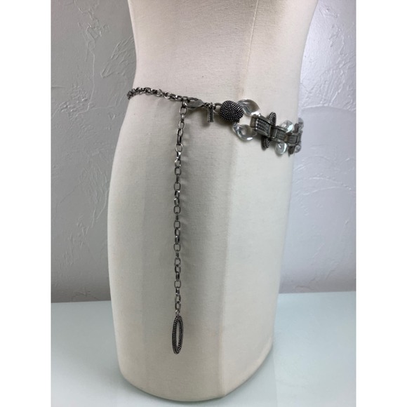 Chico’s Acrylic Rings Chain & Links Adjustable Belt Size OSFM EUC main image 10